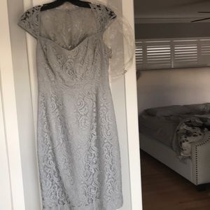 J crew grey lace dress